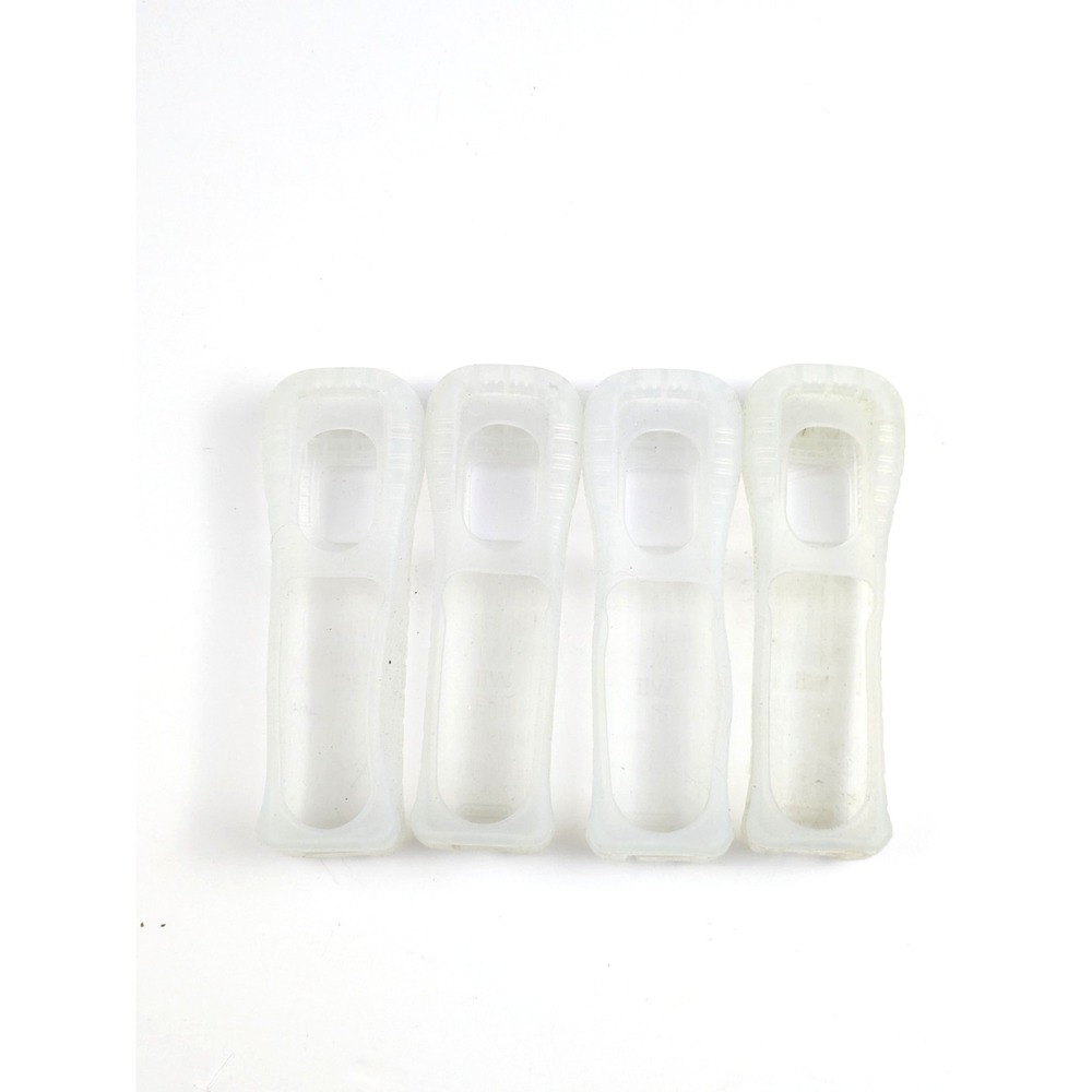 Nintendo Official OEM Wii Remote Silicone Gel Cover Grip Sleeve RVL-022 Lot of 4